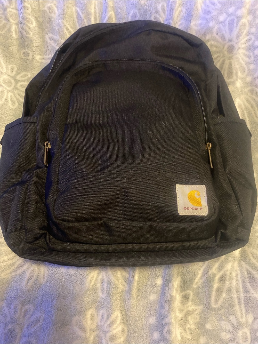Carhartt Black Everyday Backpack with Front and Side Pockets